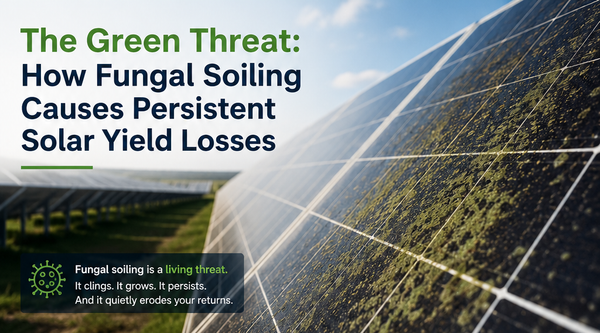 The Green Threat: How Fungal Soiling Causes Persistent Solar Yield Losses